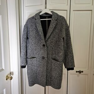 Topshop Tweed Cocoon Coat